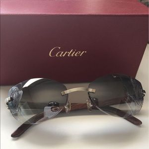 Limited Edition wood frame Cartier sunglass!!!